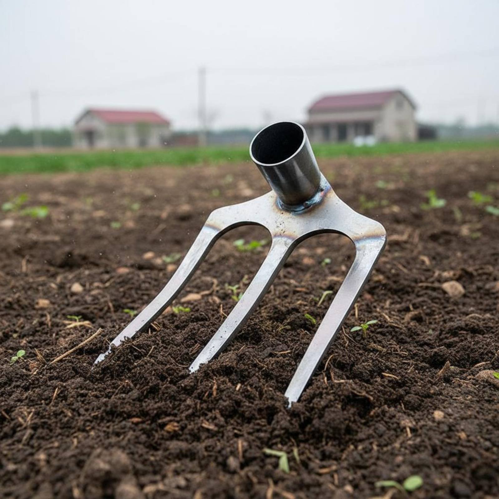 Gardening Tools Sharp - Стальная рыхлительная головка-грабли с острыми зубьями,