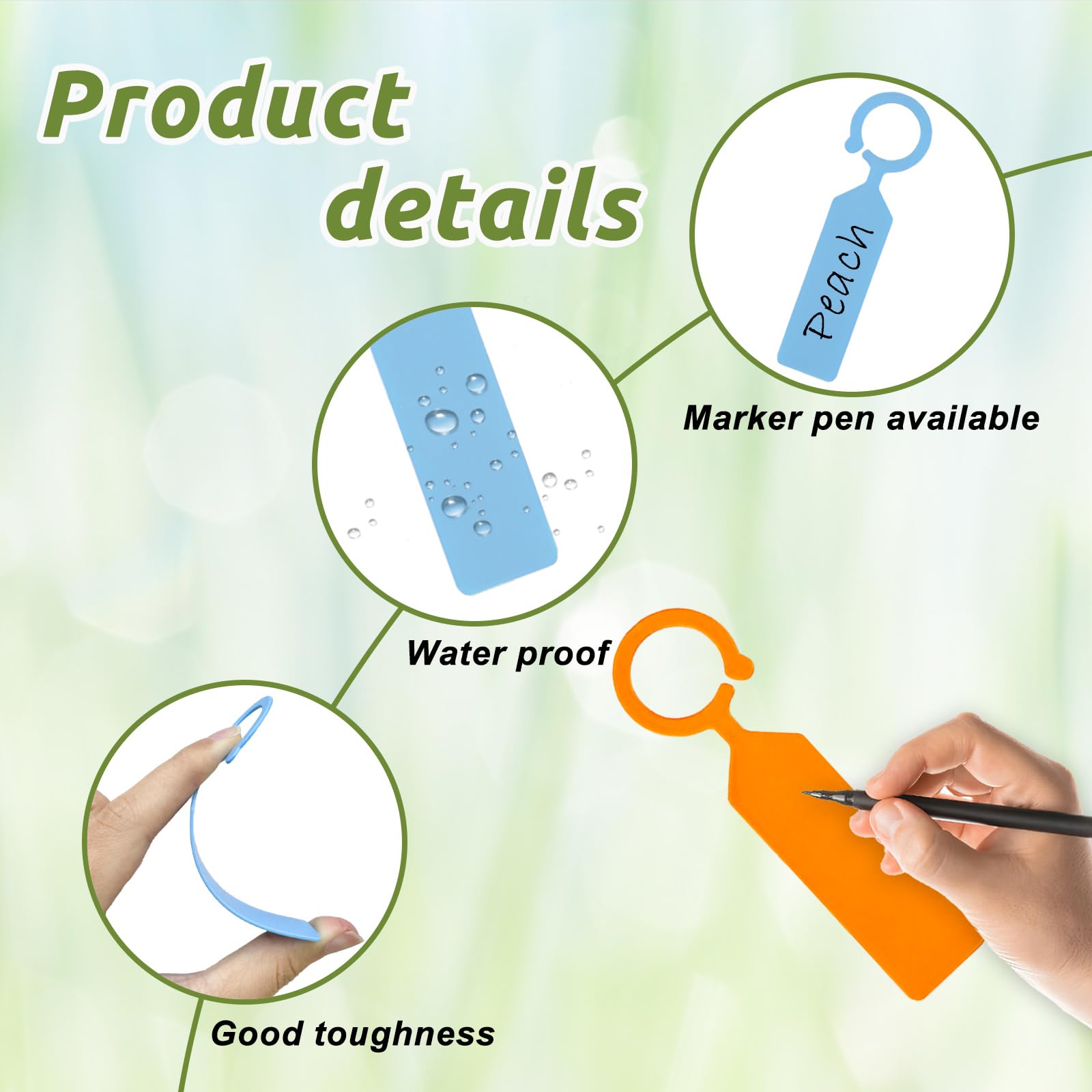100 шт. пластиковых бирок для  – обзор и цена Garden Label Marker